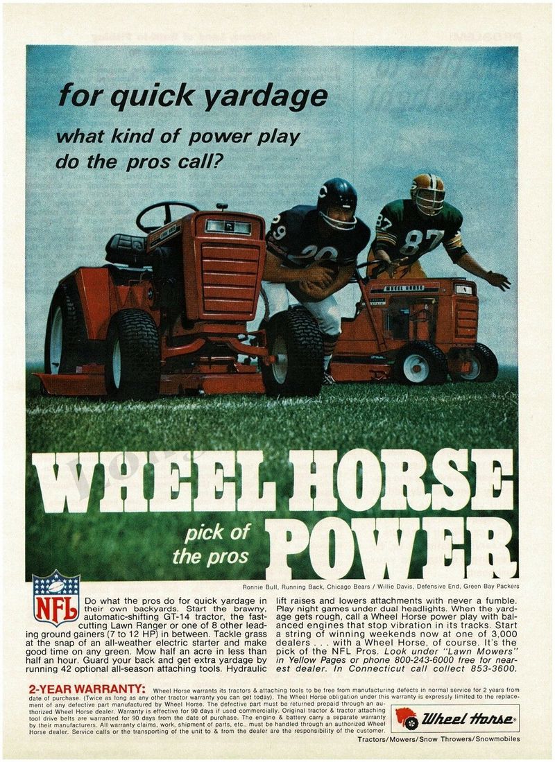 1970 Wheelhorse Pros Bears