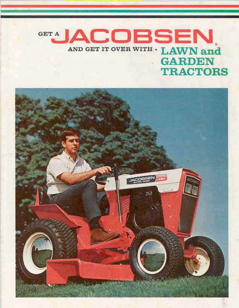 1971 Jacobsen Super Chief Brochure - Jacobson produced this garden tractor for Moline,  Ford, White and 1 year only Oliver