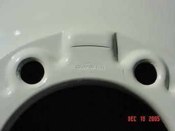Ford 8N - Scripted Front Wheel - Finished Script