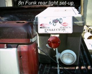 1952 8N Funk Conversion Restoration - My Restored Light Setup For The Rear 