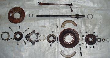 Ford 8N 1951 #362467 - Axle And Brake Exploded View