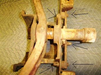 1944 Ford 2N - Front Axle Bolster And Pin