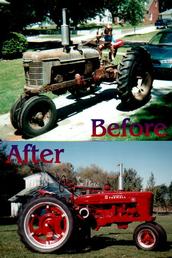 1941 Farmall H, Before & After