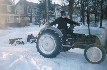 1948 Ford 8N Clearing Snow