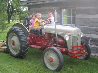1948 Ford 8N With Kids