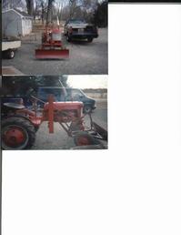 1948 Farmall Cub with a Loader Frame and Plow