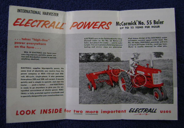 International Harvester Farmall 400 W-400 Electrall Tractor Operators Manual IH