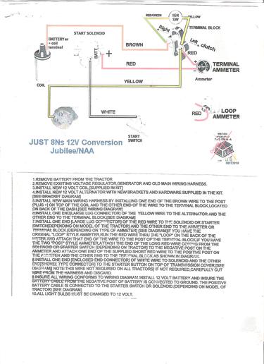 Ford 8N 12 Volt Conversion Wiring Diagram from www.tractorshed.com
