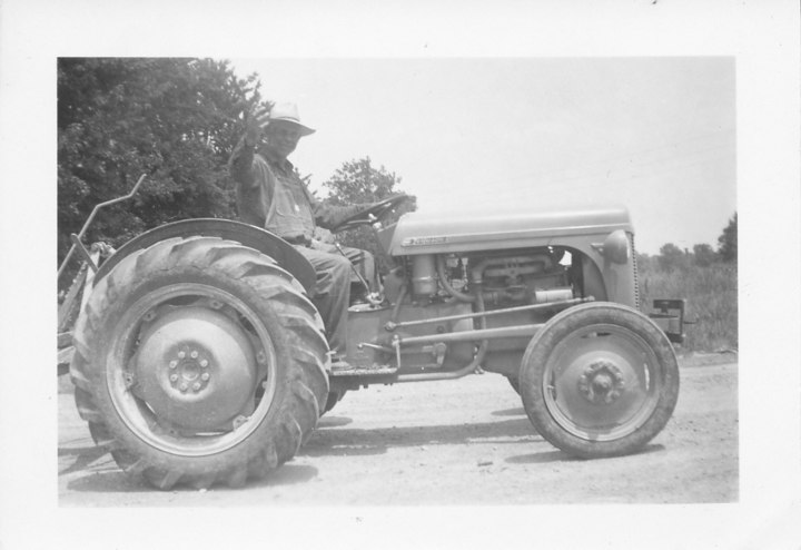 1950S Ferguson Tractor - Audrey Dickey Sims IL He drove it into a shallow pond - would not turn with  plow in ground