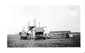 1920S Case Combine - This may be a model P combine (if anyone knows what it is, please let me know).  I believe the photo was taken somewhere around 1923 to 1926, but I am not certain - I am trying to narrow it down as best as I can.  I have been told this may have been one of the very first Case combines in use east of the Mississippi.