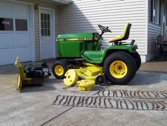 Used Farm Tractors For Sale 91 John Deere 420 Garden Tractor W 60