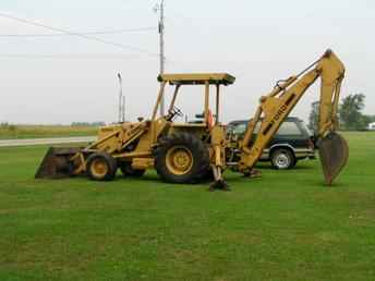 1985 Ford 555a backhoe #8